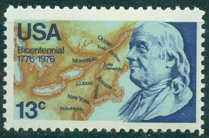 США, 1976, 200 лет Независимости США, 1 марка